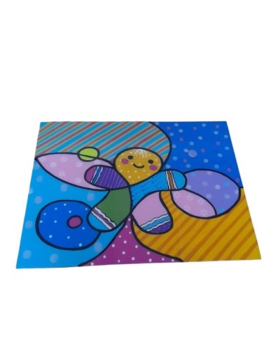 Combo Navideño Individuales x6 + Portavasos x6 + Caja Servilletera – MDF Resinado