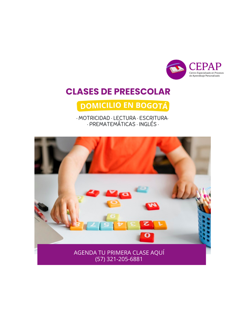 Profesor de preescolar a domicilio- Lecto escritura