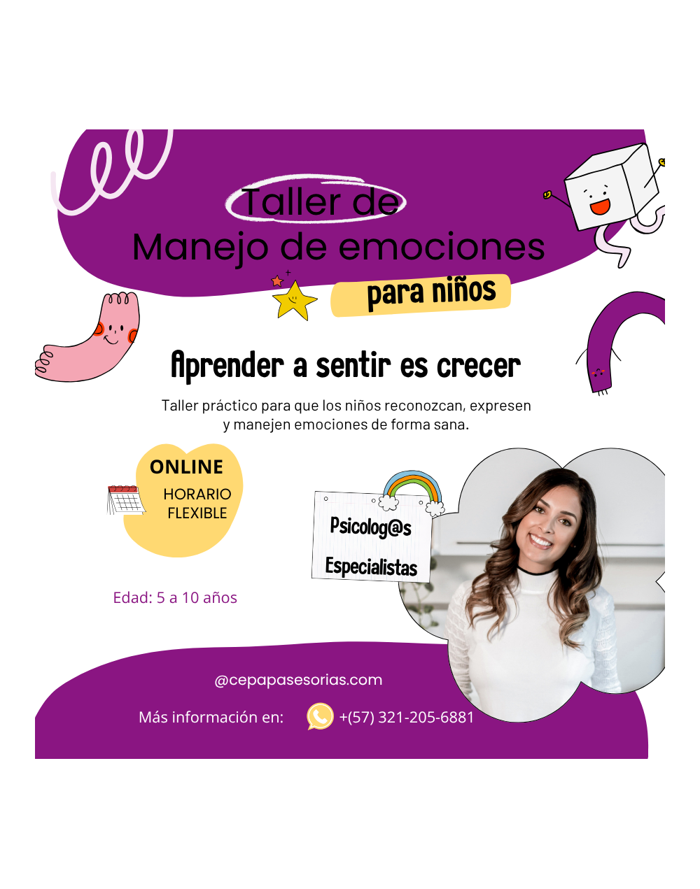Taller manejo de emociones para niños