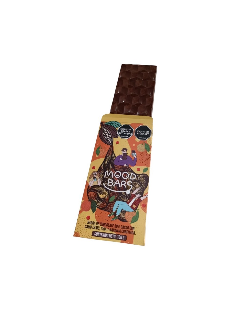 Barra Mood Bars Defensa | Chocolate Funcional Artesanal