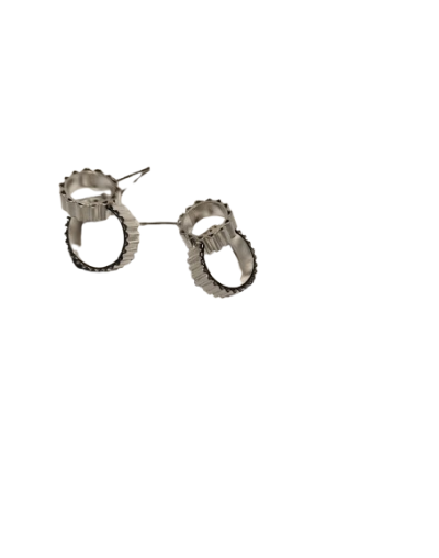 Aretes doble zic zac 