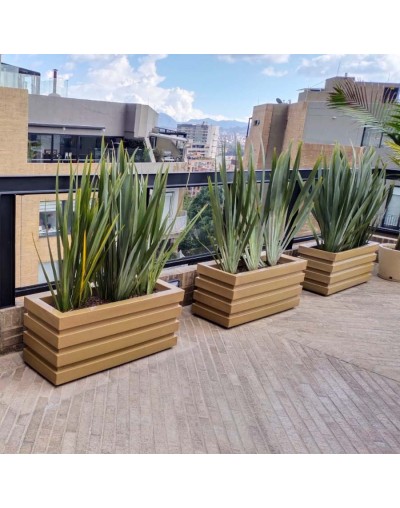 Jardinera Polietileno 90 cm | Diseño Versátil y Ligero | Tumatera