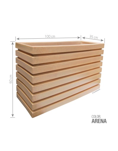 Jardinera Polietileno 100x60: Solución Ligera para Proyectos | Tumatera