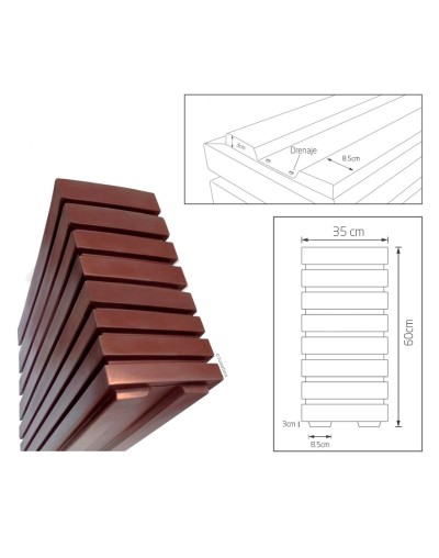 Jardinera Polietileno 100x60: Solución Ligera para Proyectos | Tumatera