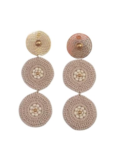 Maxi aretes crochet Mamá Pancha Artesanías