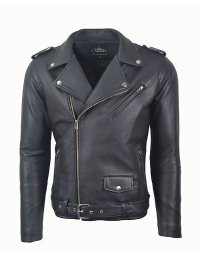 Chaqueta en cuero Bison la chaqueteria 