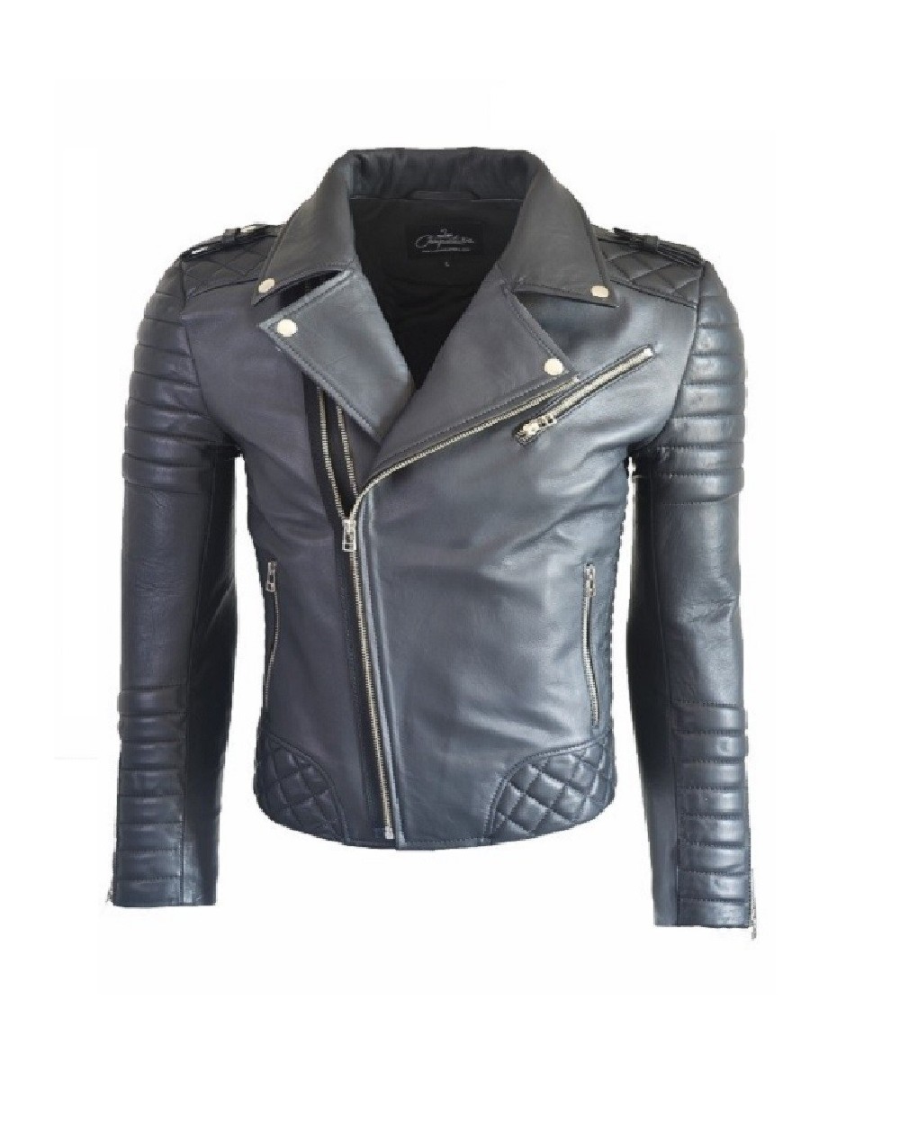 Chaqueta en cuero blug black La chaqueteria
