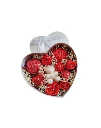 bouquet en forma de corazon mediano