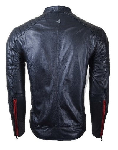 Chaqueta en cuero lchl28 black la chaqueteria