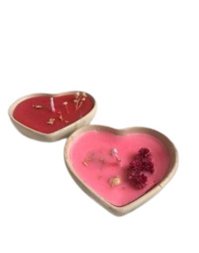 vela recipiente el corazon