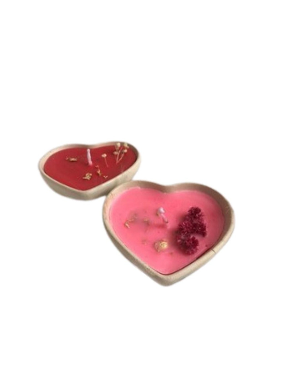 vela recipiente el corazon