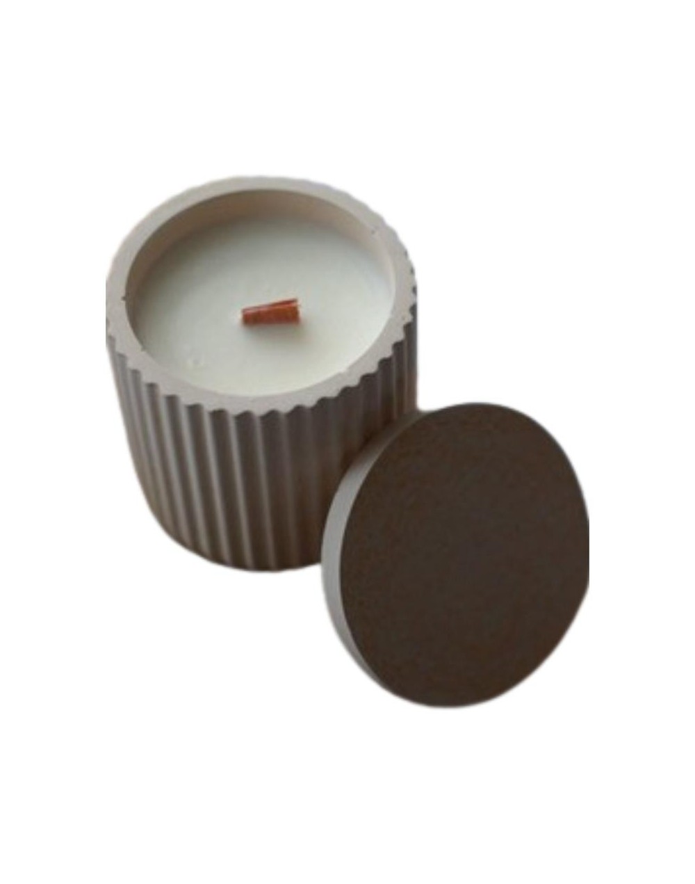 vela recipiente ondas con tapa