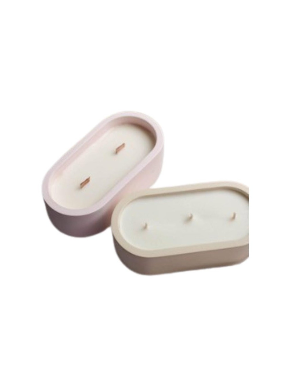 vela recipiente tipo bañera