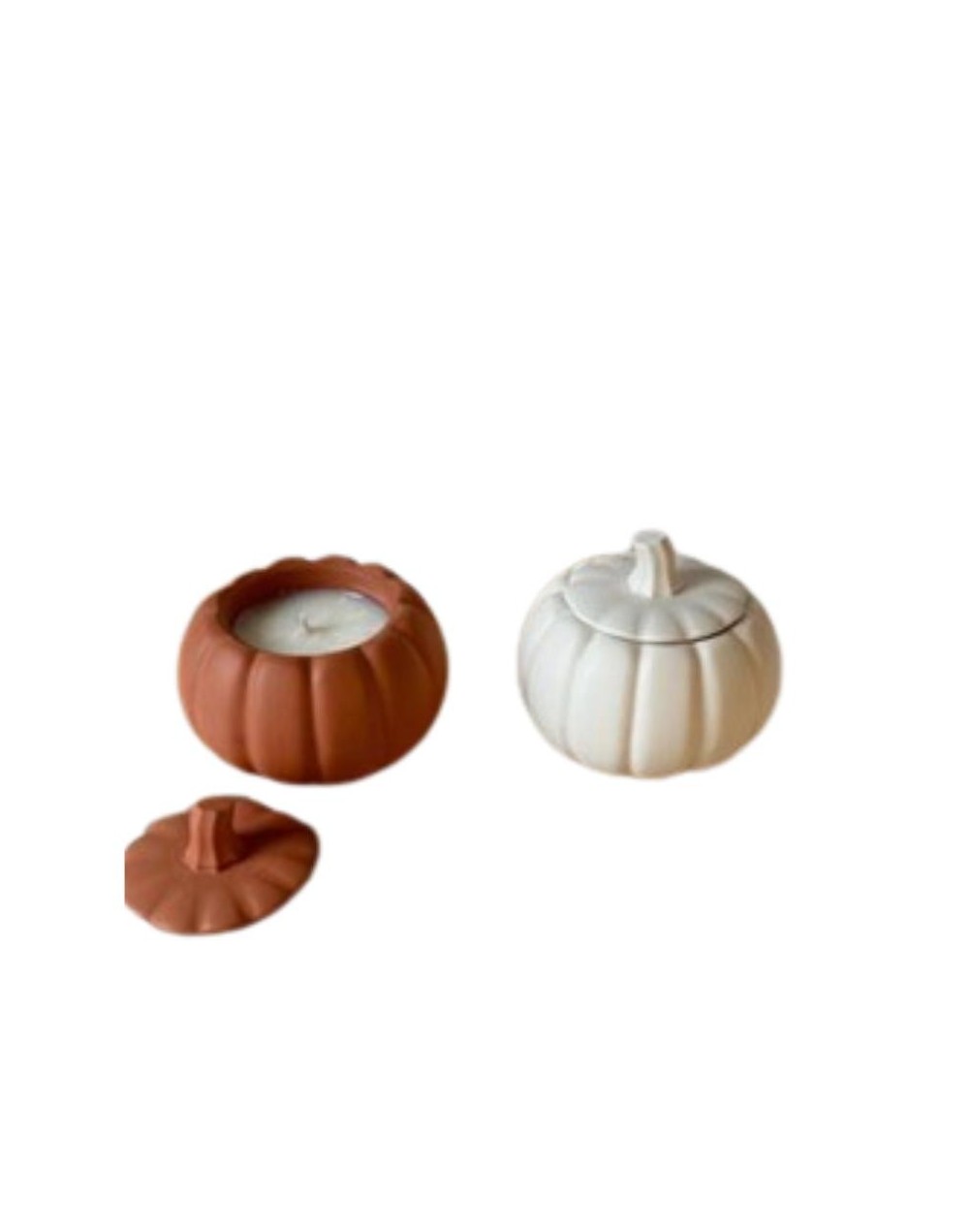 vela recipiente calabaza