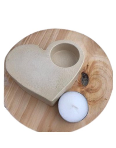 recipiente de veladoras de corazon