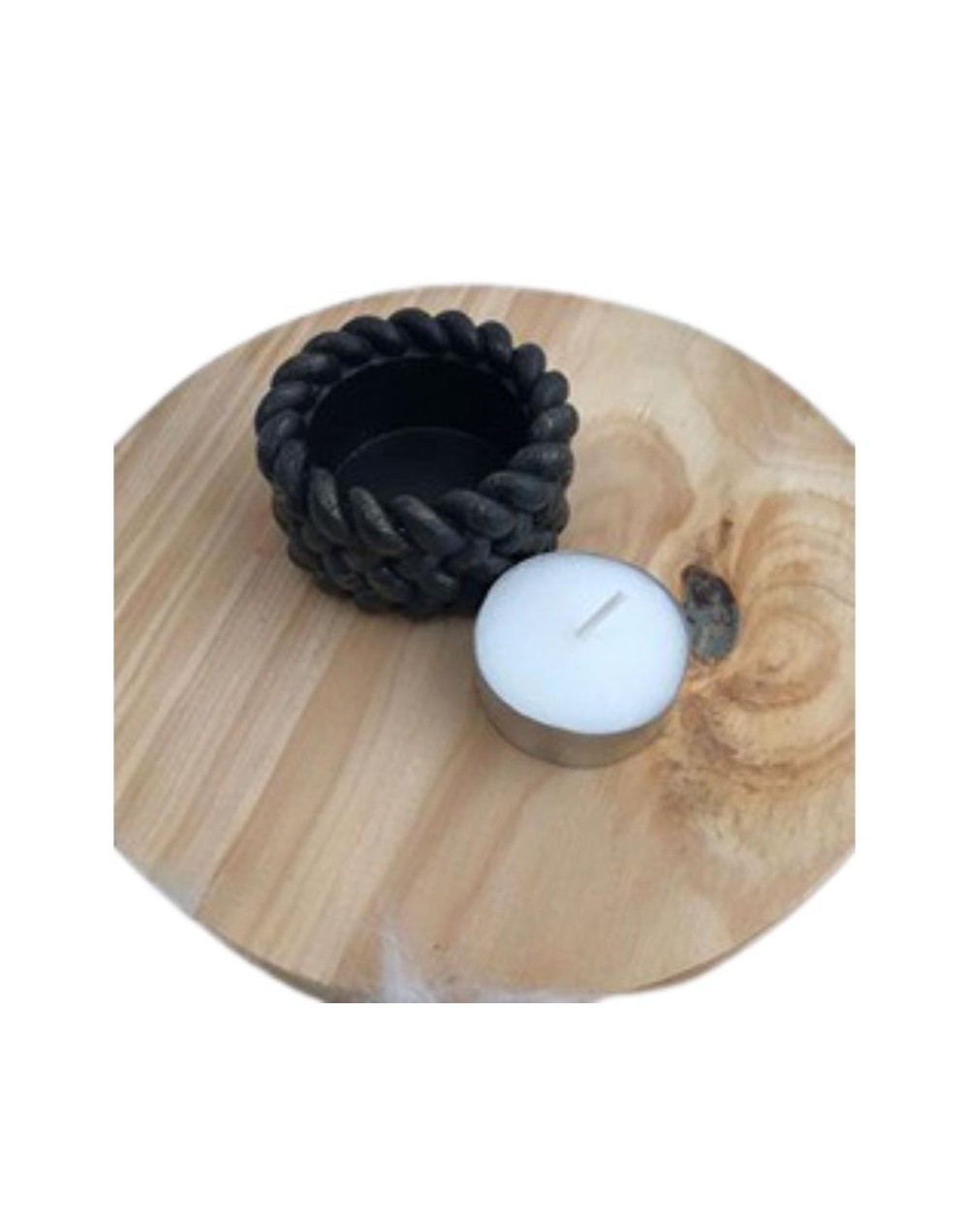 recipiente de veladoras de lazo