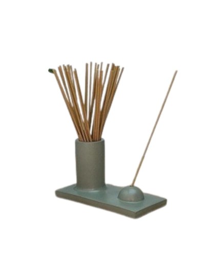 recipiente de veladoras e incienso de corazon