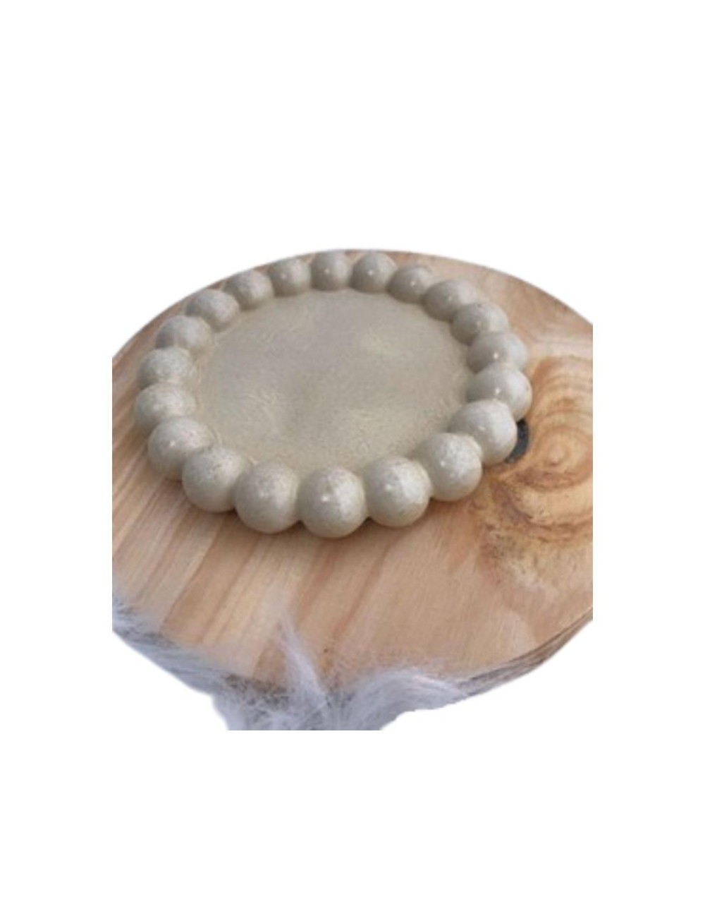 bandeja en cemento circular