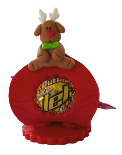 Este encantador servilletero portabonbón está elaborado a mano en porcelanicrón, combinando funcionalidad y belleza artesanal. E