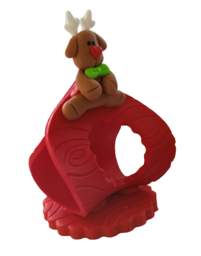 Este encantador servilletero portabonbón está elaborado a mano en porcelanicrón, combinando funcionalidad y belleza artesanal. E