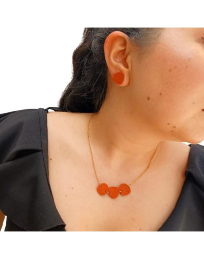 Juego collar y aretes Arcilla polimérica