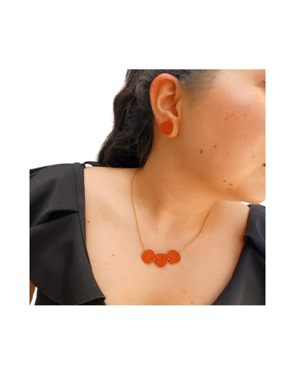 Juego collar y aretes Arcilla polimérica