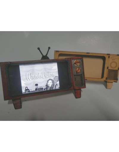 Soporte para celular televisor vintage 