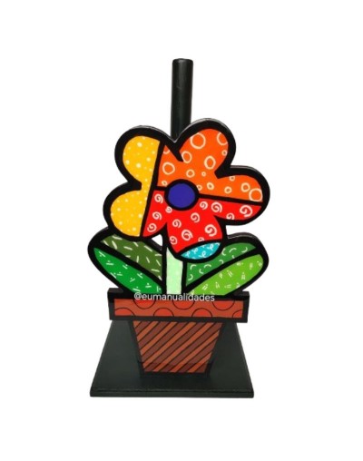 Porta rollo papel cocina flor britto