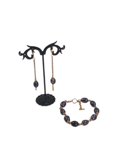 Juego de  pulsera y aretes  Mirame Accesorios,