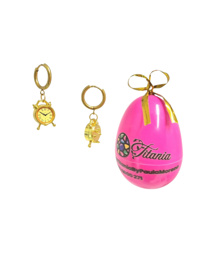 Aretes Mini Reloj