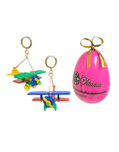 Aretes Aviones Coloridos