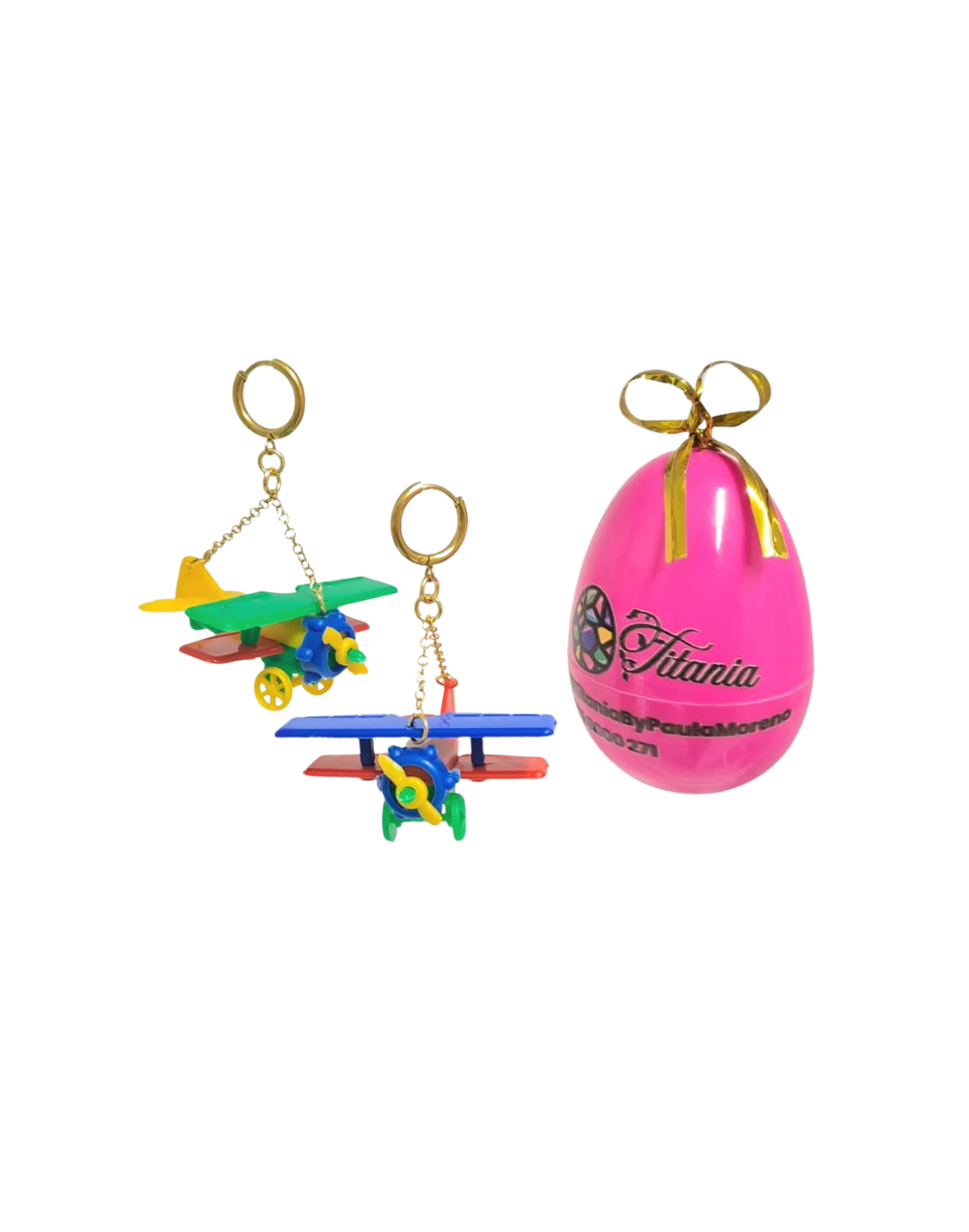 Aretes de Aviones Coloridos