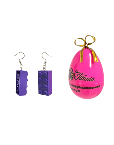 Aretes Lego doble