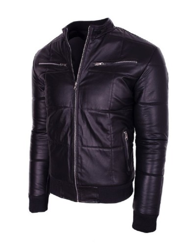 Chaqueta en Cuero VACUNO LCHL15 NEGRA La Chaqueteria