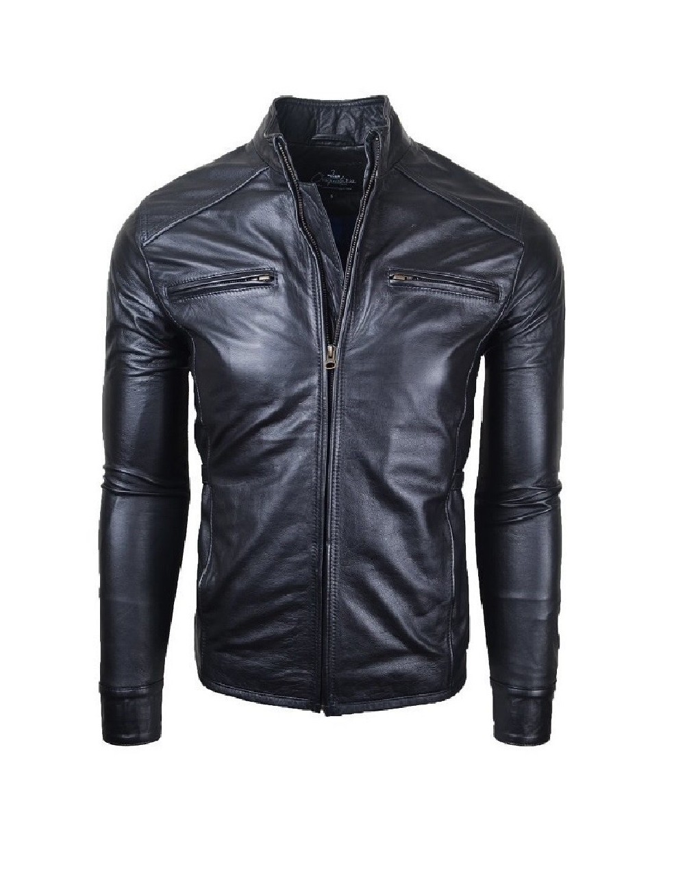 chaqueta en cuero lchl33 negra la chaqueteria 