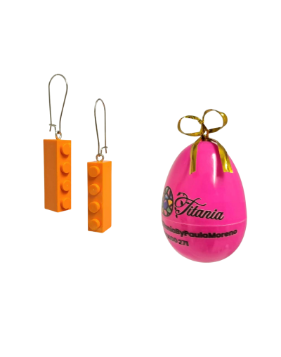 Aretes de Lego Sencillo