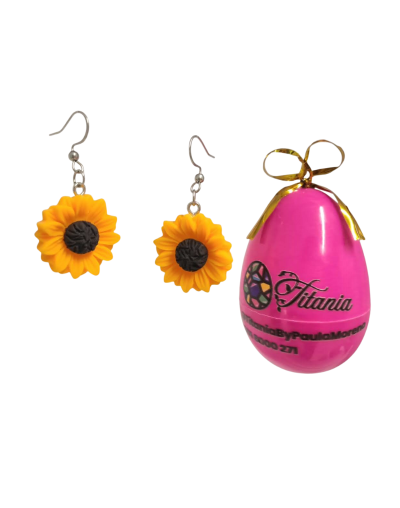 Aretes de Girasol