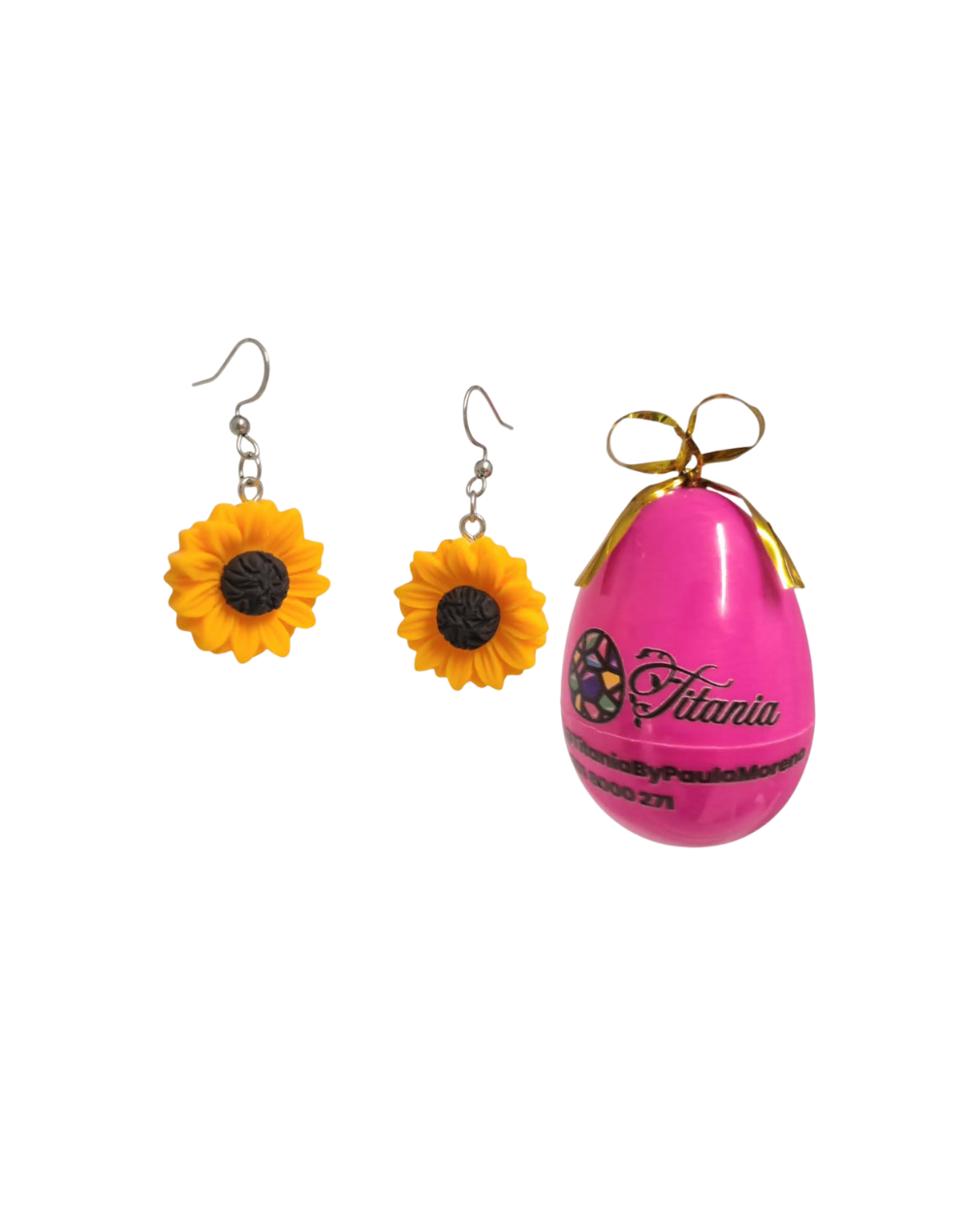 Aretes de Girasol