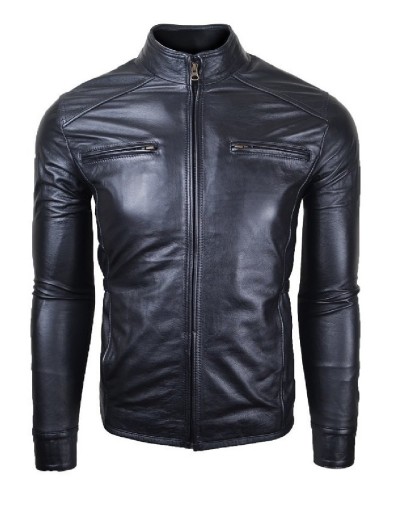 chaqueta en cuero lchl33 negra la chaqueteria 