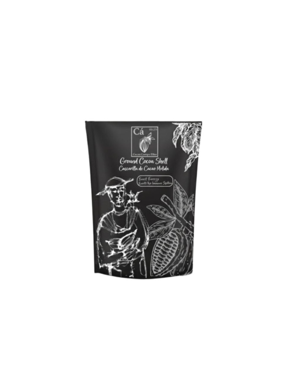 Infusion de Cáscara de Cacao Molida 500 gr Cacao Campoelias