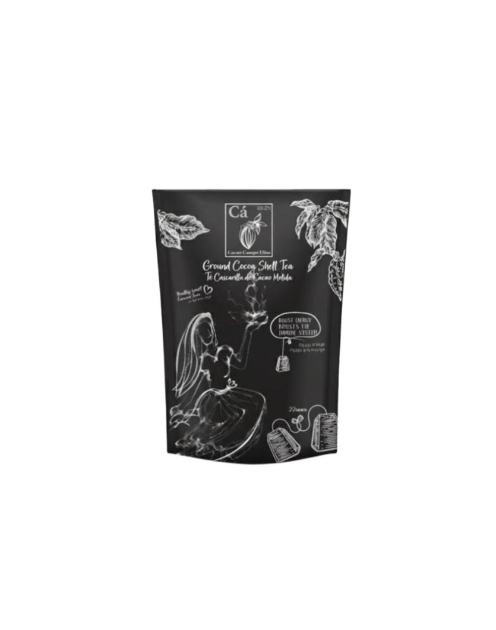 Tisanas de cáscara de cacao 22 tisanas Cacao Campoelias