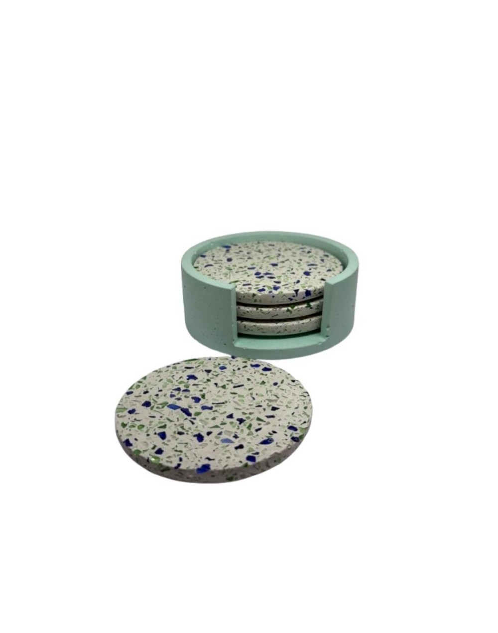 Juego de portavasos circular 