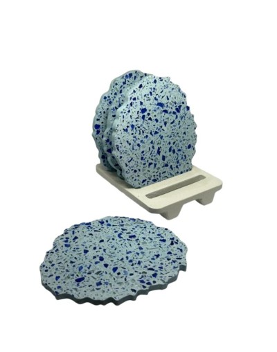 Juego de portavasos tipo concha