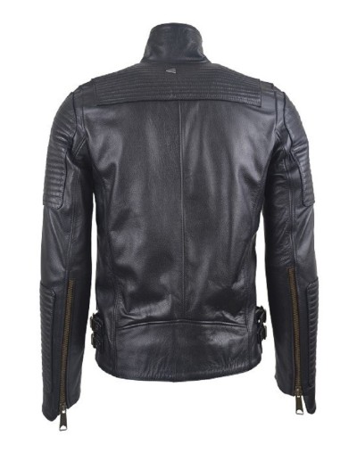Chaqueta en cuero dragon black brush la chaqueteria
