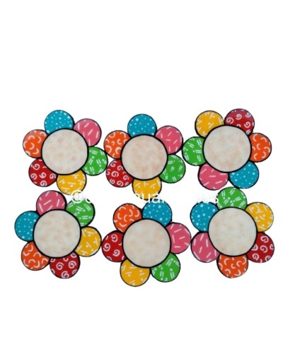 Portavasos flores britto