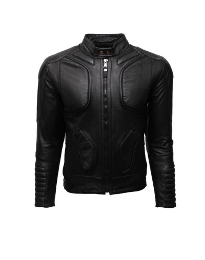 Chaqueta en cuero lchl64 negro la chaqueteria 