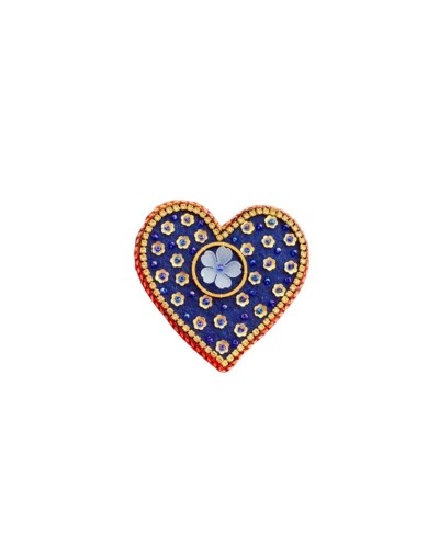 Prendedor bordado Corazón