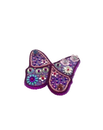 Prendedor bordado Mariposa