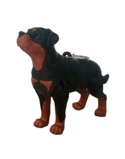 Llavero Articulado Rottweiler Personalizado