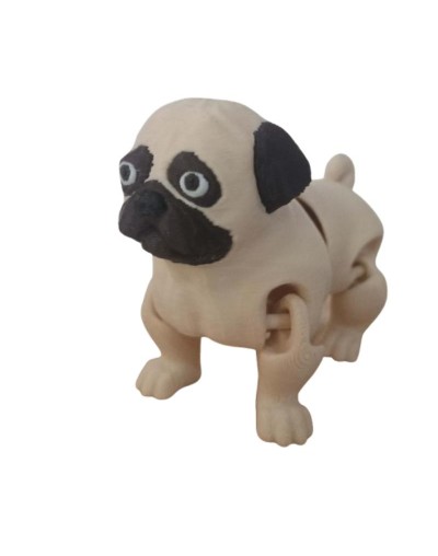 Llavero Articulado Pug Personalizado